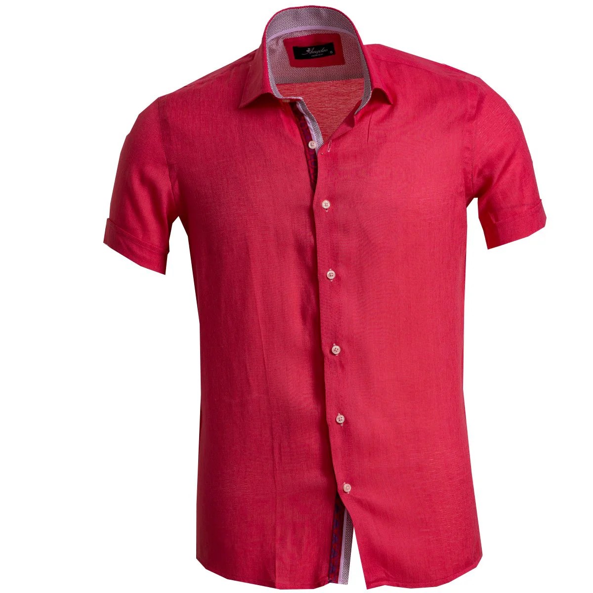 Red button down dress shirt mens