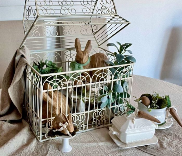 How to make a small bird cage decoration