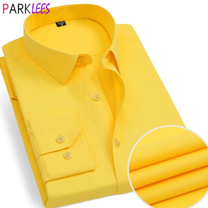 Yellow Dress Shirt for Men Elevate Your Style with a Pop of Color