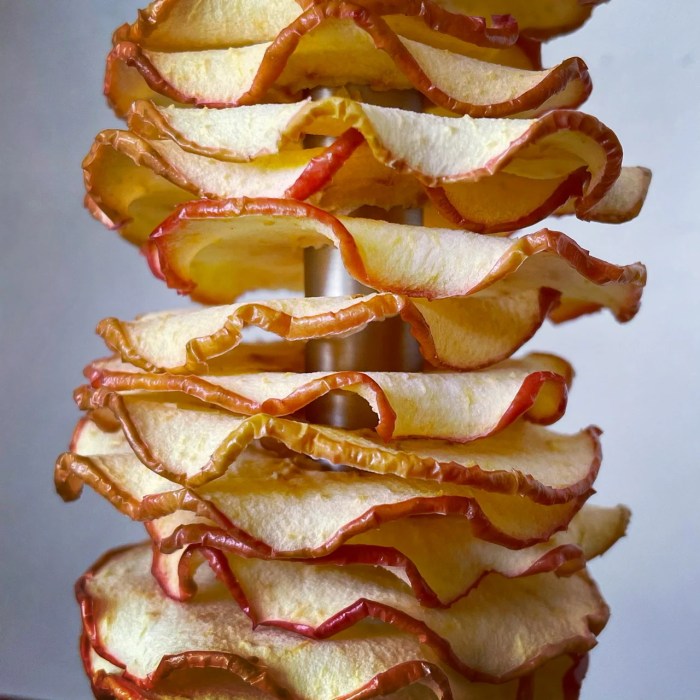 How to make dried apple rings for decoration