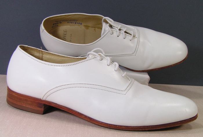 Mens white shoes dress