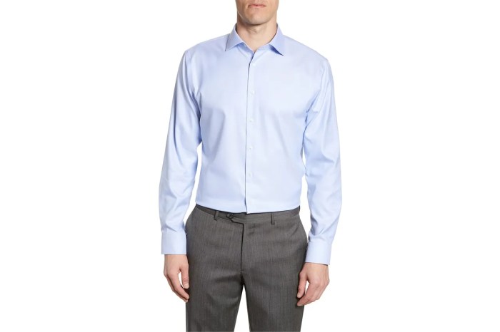 Dark blue men's dress shirt