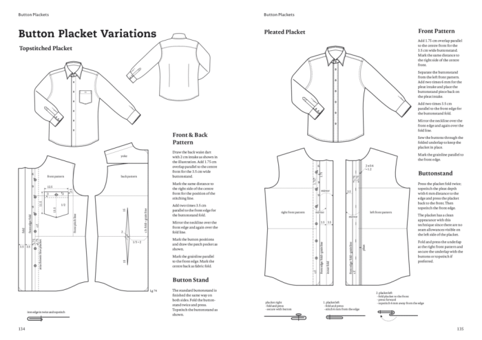 Men's dress shirt pattern