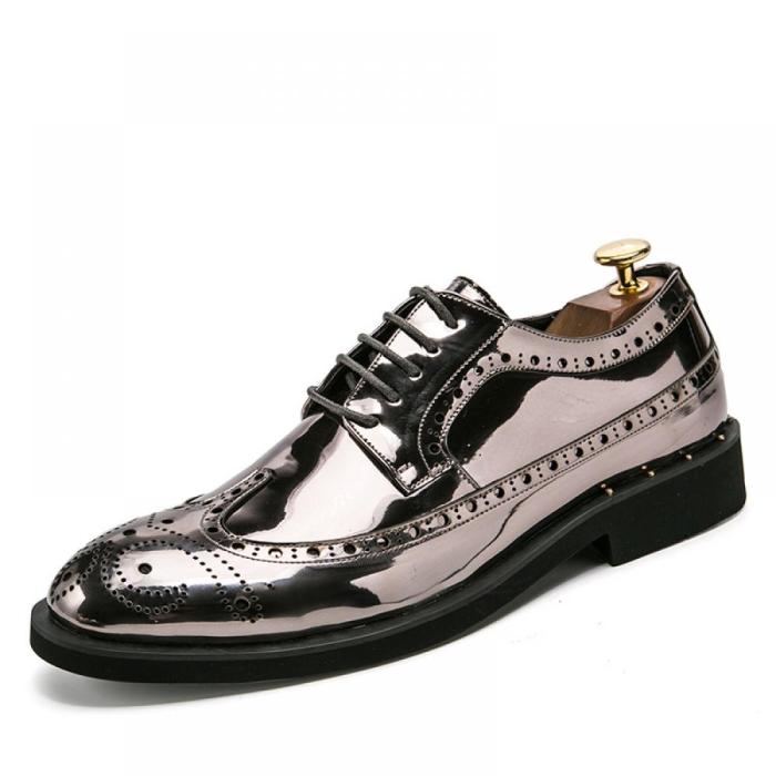 Silver dress shoes mens