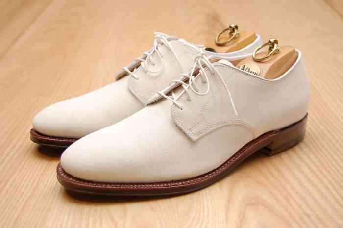 Mens white shoes dress